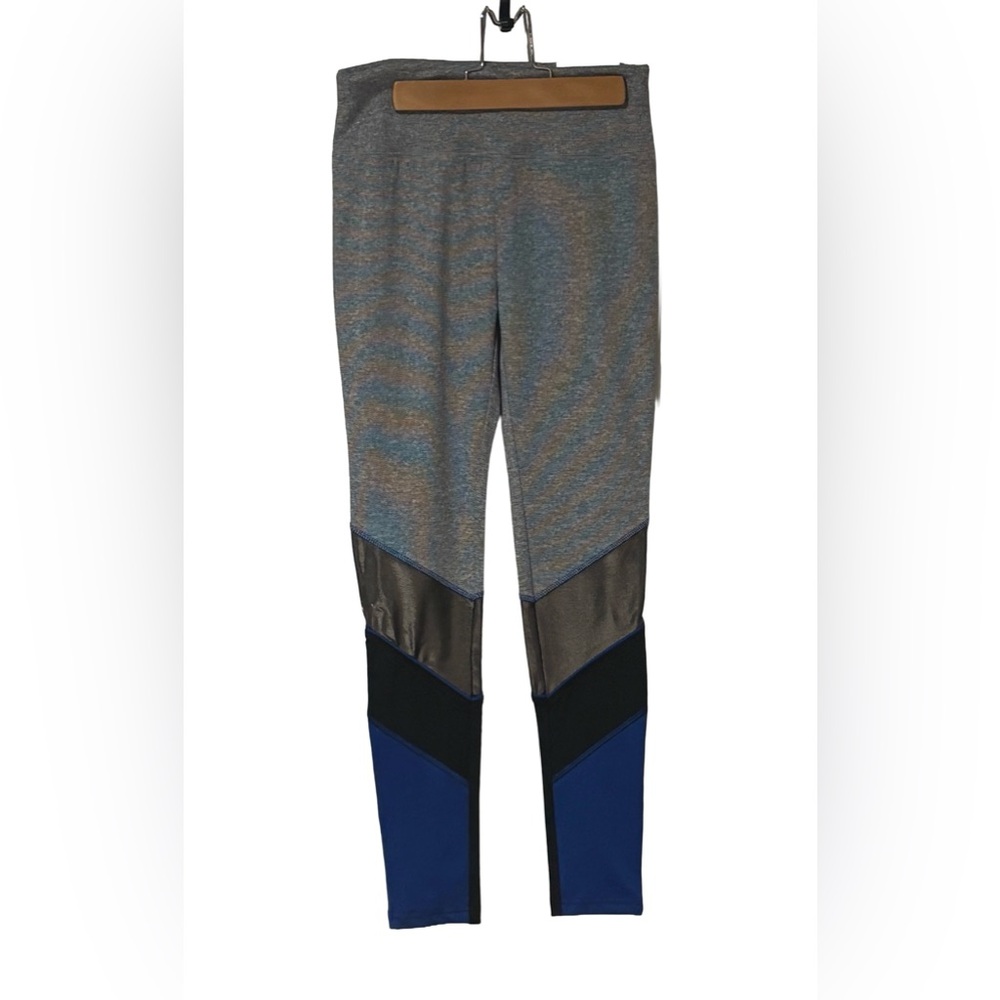 NWT Stylish Justice Active Black and Blue Kids' High Waist Leggings 14/16